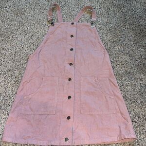 Pink overall dress